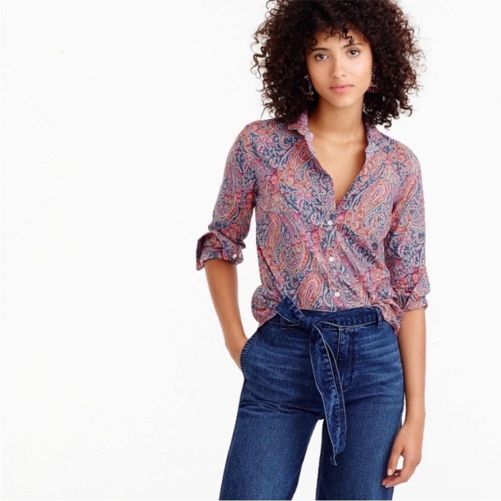 J. Crew Liberty of London | Felix Isabella Paisley Button Down Shirt - Picture 2 of 12